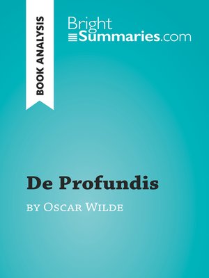 cover image of De Profundis by Oscar Wilde (Book Analysis)